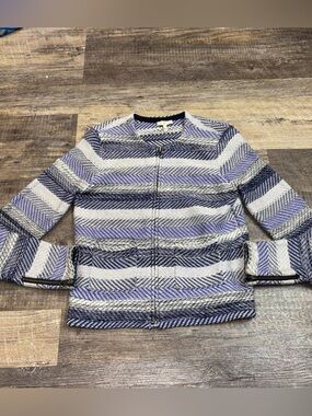 Joie Women's Jacolyn B striped knit zip jacket Size XS